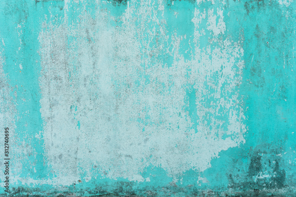 Textured Vintage blue wall background. concrete tones in grunge style with copy space