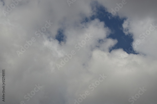 Clouds in the blue sky