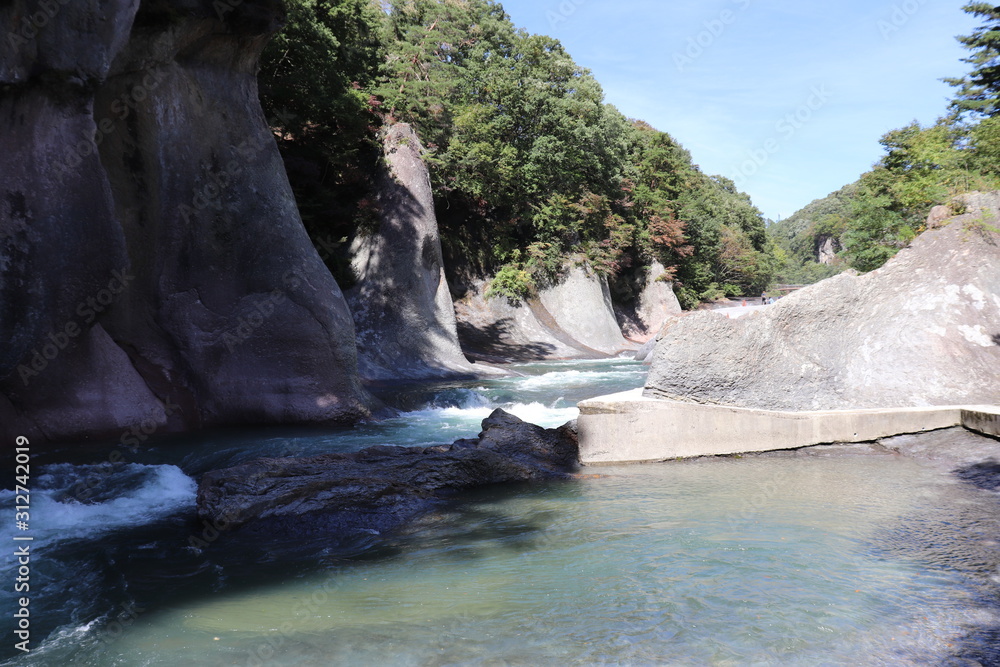 Naklejka premium 吹割の滝