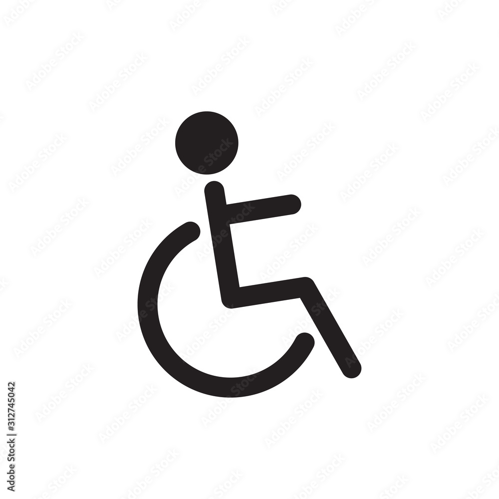 Disability icon vector Disability icon vector