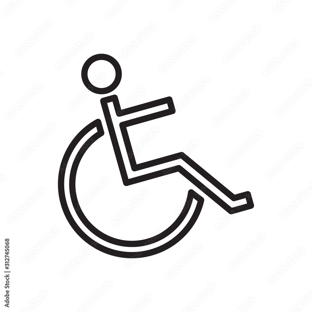 Disability icon vector Disability icon vector