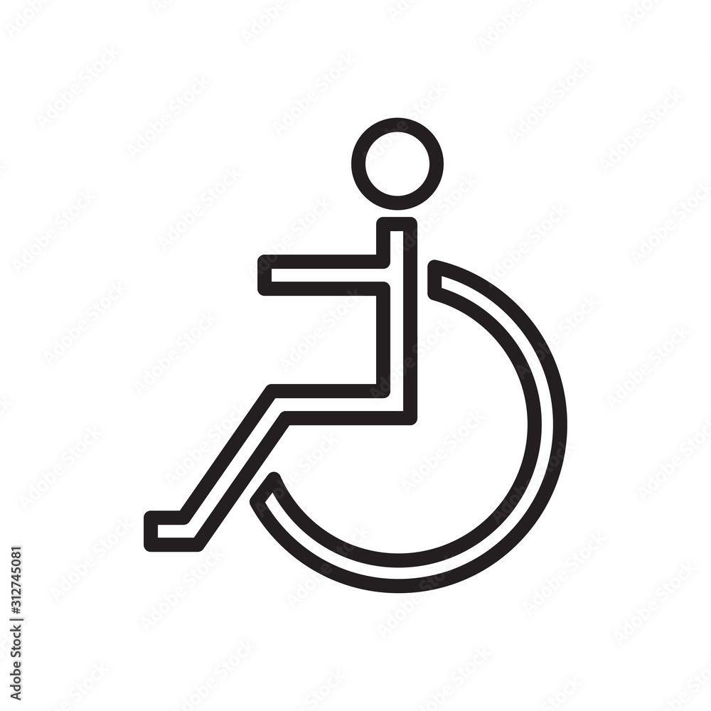 Disability icon vector Disability icon vector