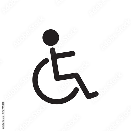 Disability icon vector