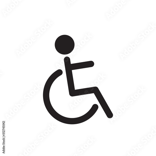 Disability icon vector