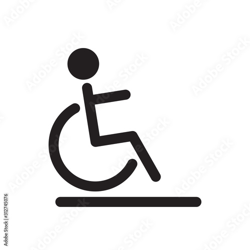Disability icon vector