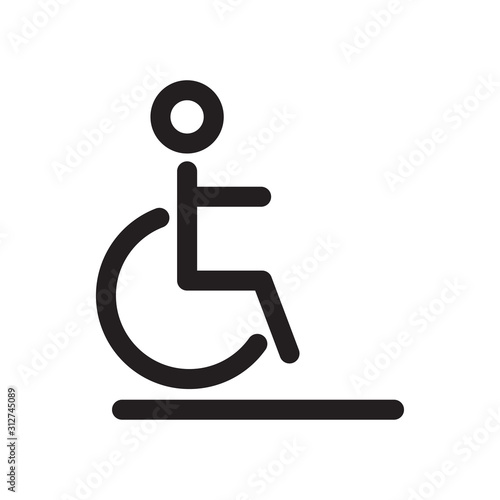 Disability icon vector