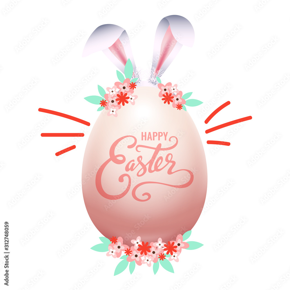 Happy Easter card, Easter banner background template with beautiful colorful eggs. Vector illustration. Happy Easter card, Easter banner background template with beautiful colorful eggs. Vector illustration.