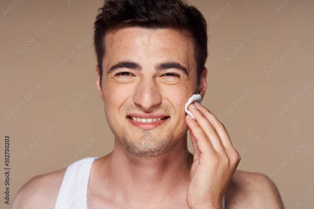 Fototapeta premium young man talking on the phone