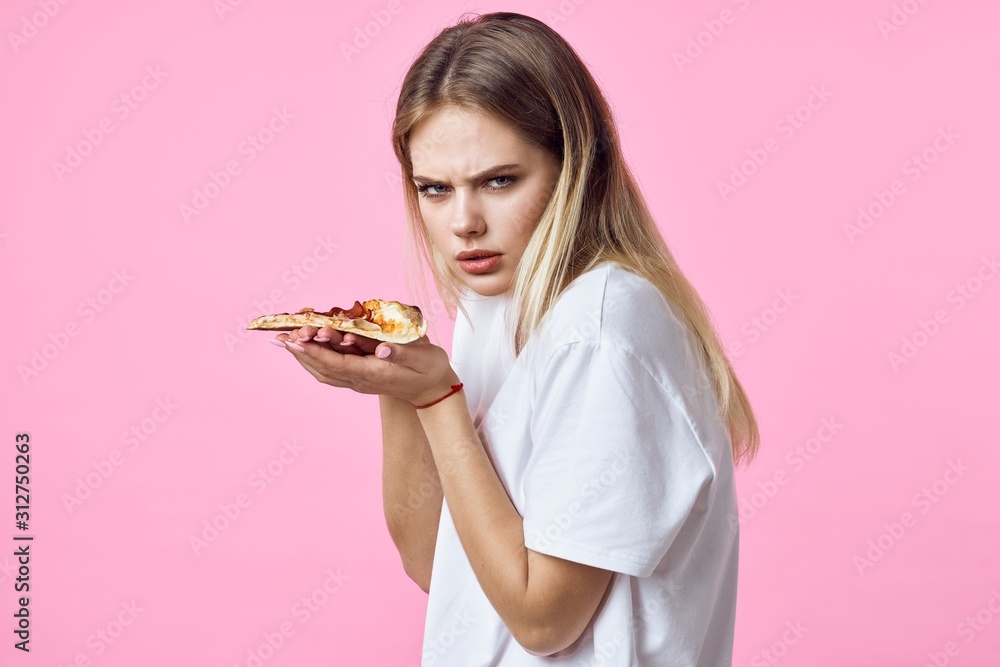 woman with cake