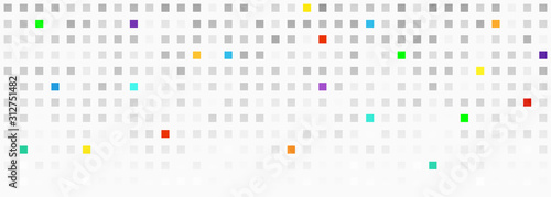 big data concept with squares on white background