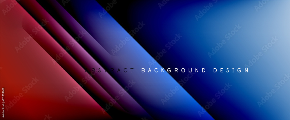 Obraz Trendy simple fluid color gradient abstract background with dynamic straight shadow line effect. Vector Illustration For Wallpaper, Banner, Background, Card, Book Illustration, landing page
