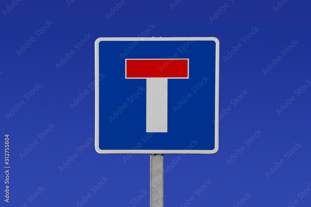 dead end road, european road sign dead end road, european road sign
