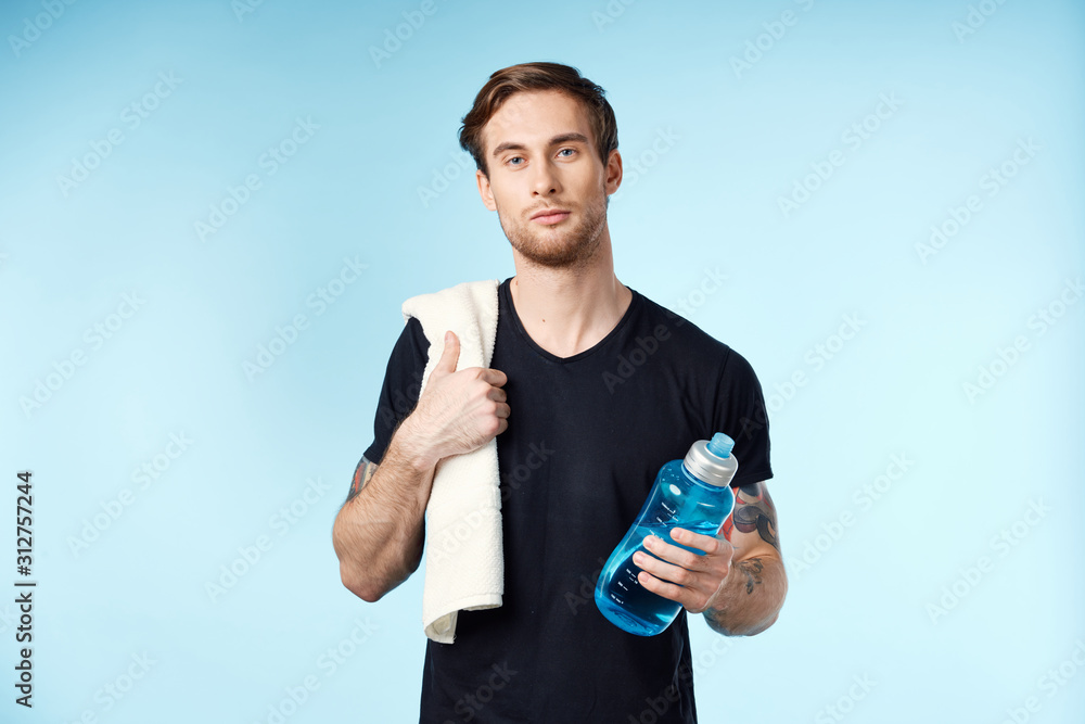 Fototapeta premium young man with mobile phone