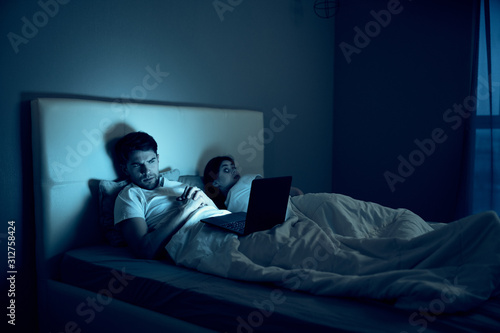 man watching tv in living room