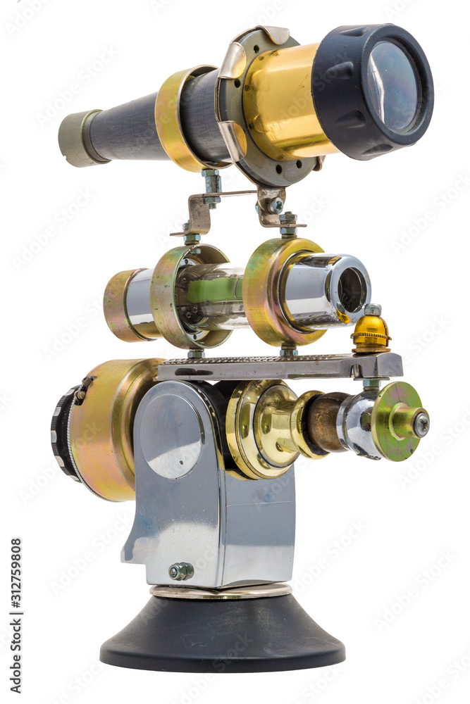 Steampunk device. Cyberpunk retro style. Steampunk device. Cyberpunk retro style.