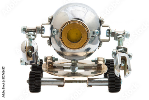 Robot isolated on white.