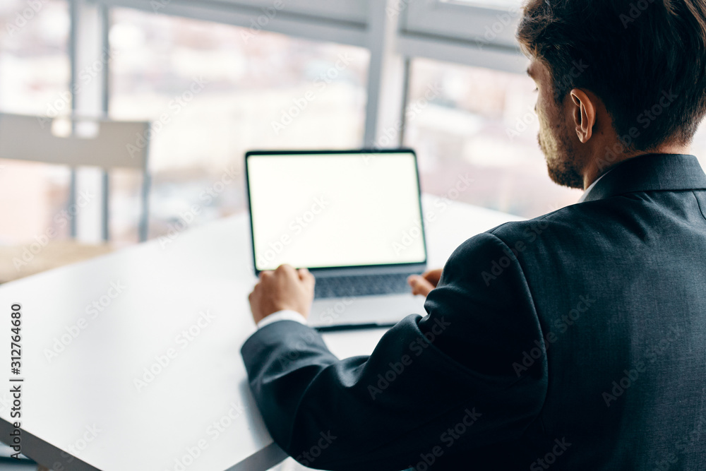 man with tablet computer