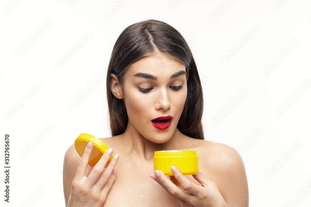 beautiful woman bare shoulders clean skin beautiful woman bare shoulders clean skin