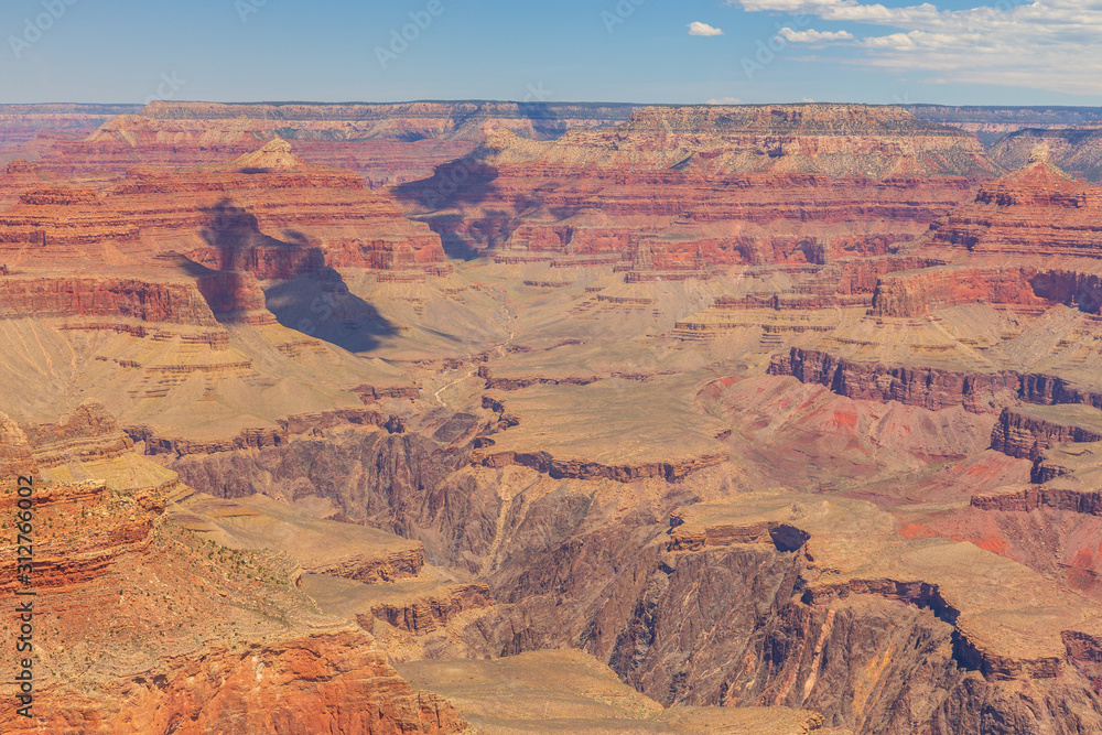 Grand Canyon view from South Rim, Arizona, USA.