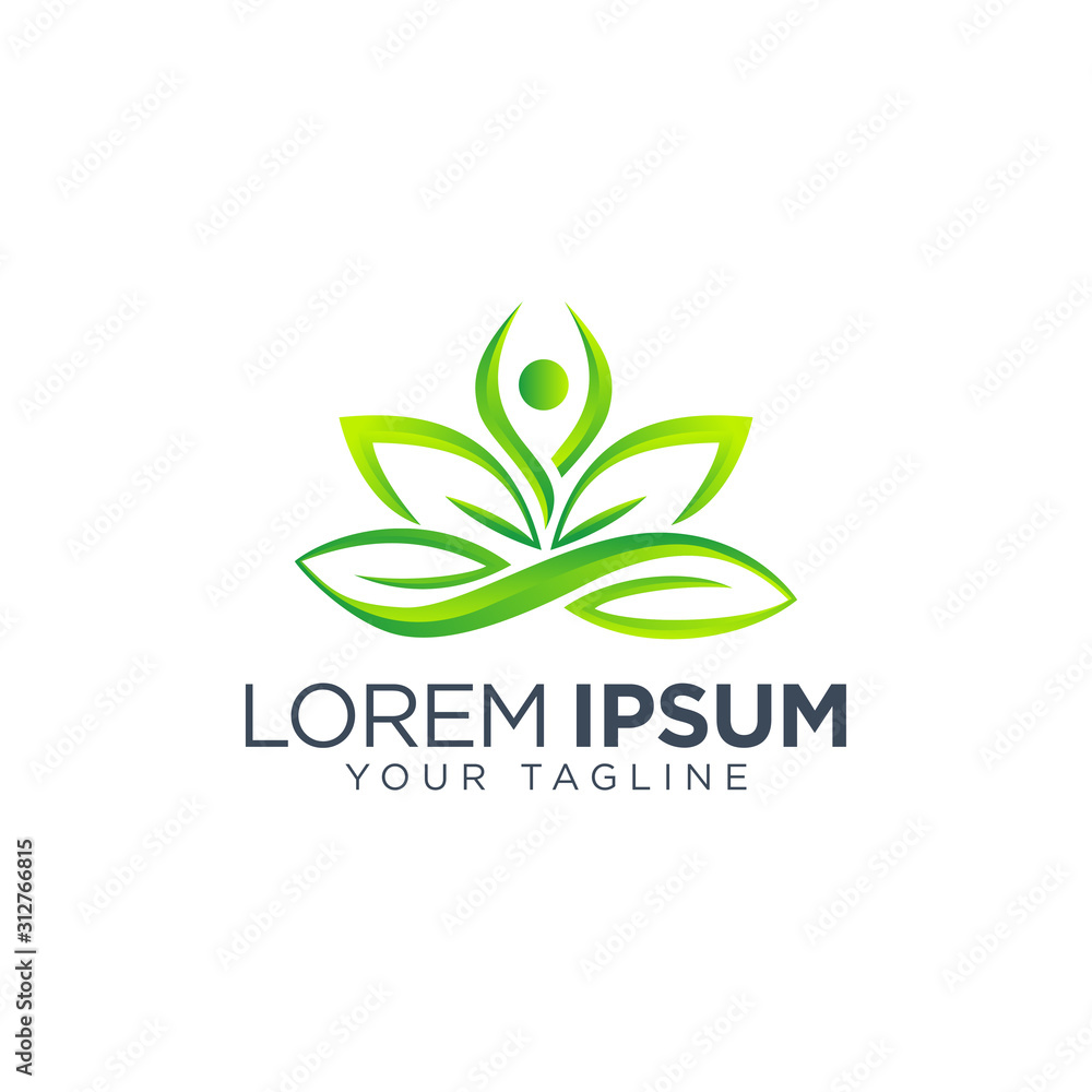 Natural spa logo design template vector isolated Natural spa logo design template vector isolated