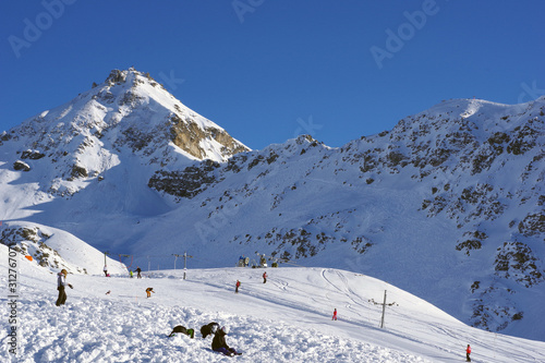 Station de ski dans le Valais suisse