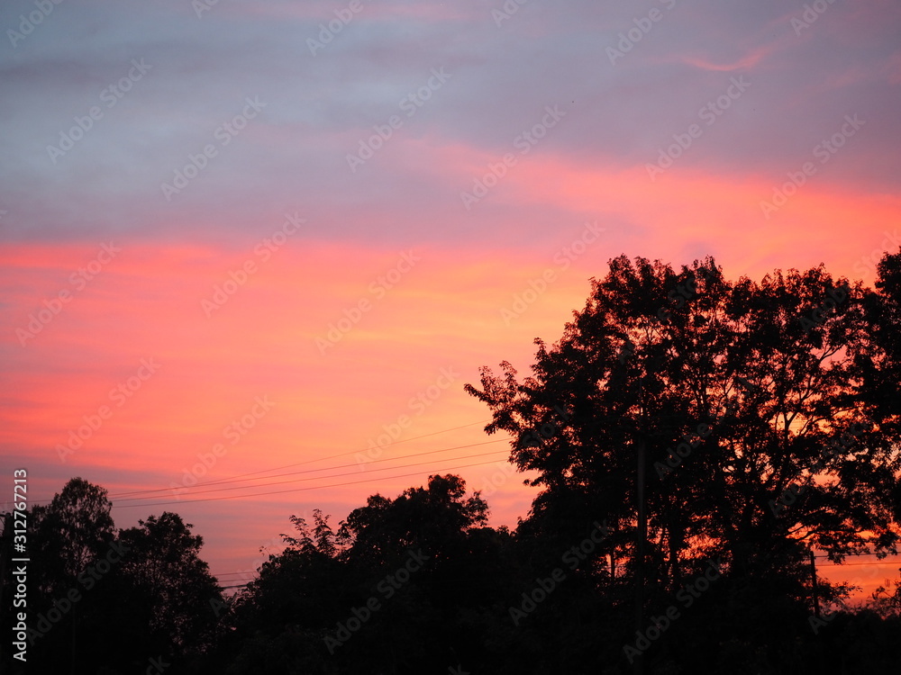 Fototapeta premium Sunset in thailand