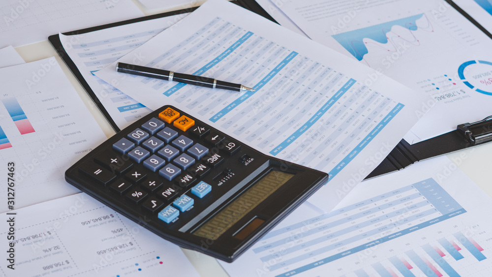businessman working calculate data document graph chart report marketing research development planning management strategy analysis financial accounting. Business office concept. businessman working calculate data document graph chart report marketing research development planning management strategy analysis financial accounting. Business office concept.