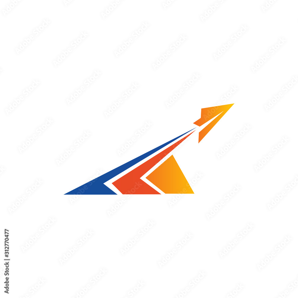 Travel company logo design with plane icon vector illustration Travel company logo design with plane icon vector illustration