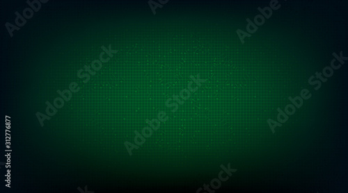 Dark Green Microchip Technology on Future Background,Hi-tech Digital and network Concept design,Free Space For text in put,Vector illustration. © Varunyu