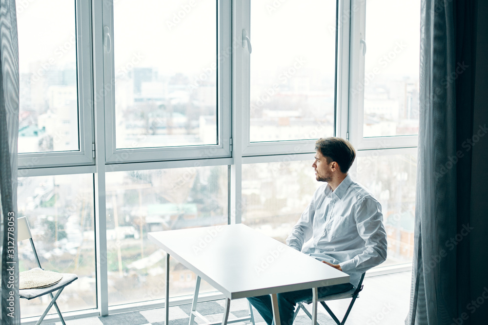 businessman working on laptop in office businessman working on laptop in office