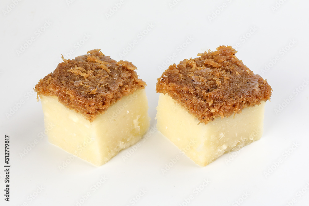 Kuih Getuk Getuk Ubi coconut brown sugar potato sweet cake desert