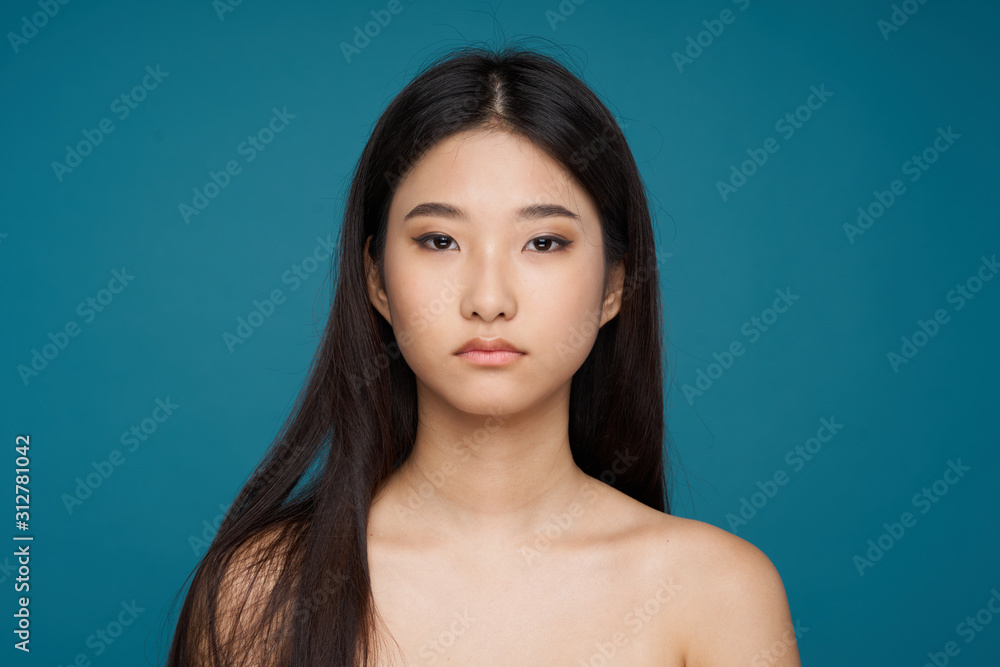 beautiful woman bare shoulders clean skin beautiful woman bare shoulders clean skin