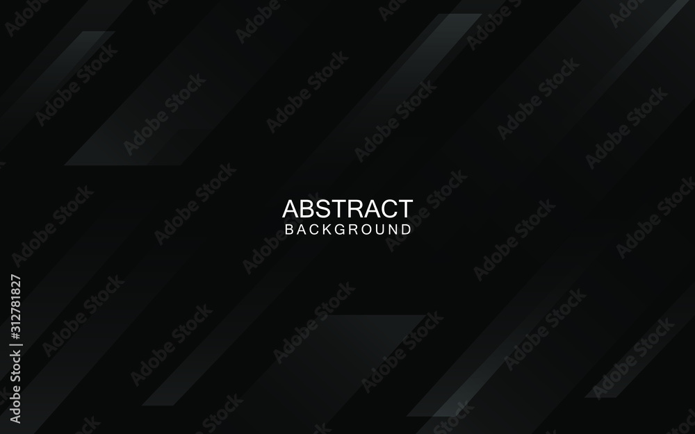 Obraz premium Black Abstract Geometric Background. Modern Shape Concept