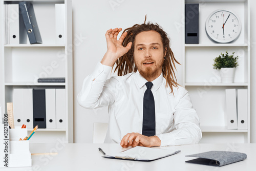 young woman in the office