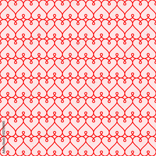 red hearts seamless backgro...