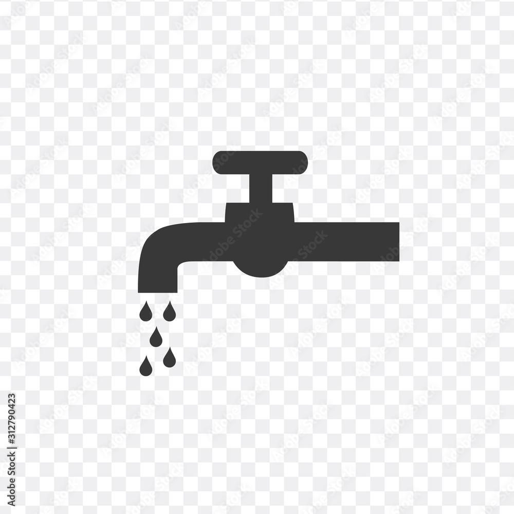 Water tap vector icon. Stock Vector illustration isolated on white background. Water tap vector icon. Stock Vector illustration isolated on white background.