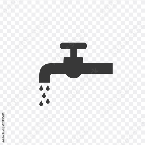 Water tap vector icon. Stock Vector illustration isolated on white background.