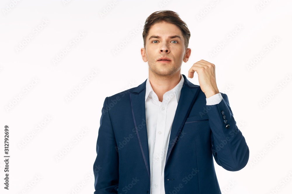 portrait of a businessman isolated on white portrait of a businessman isolated on white
