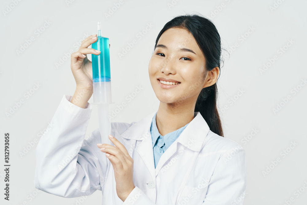 scientist in laboratory with test tubes scientist in laboratory with test tubes
