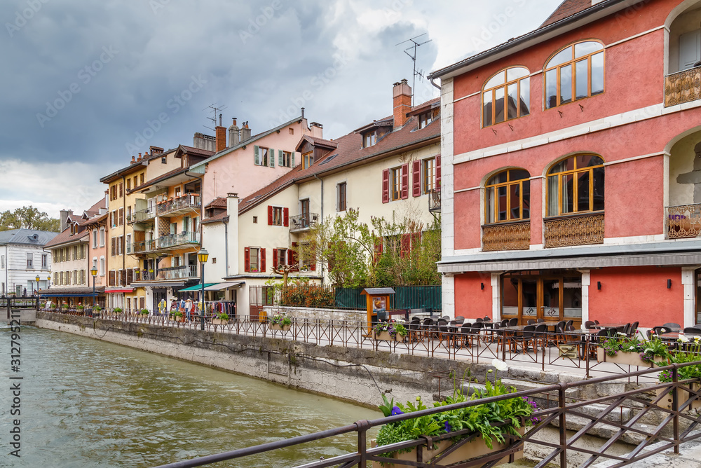 Obraz premium Thiou river in Annecy, France