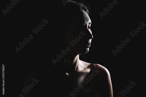 Silhouette of beautiful you...