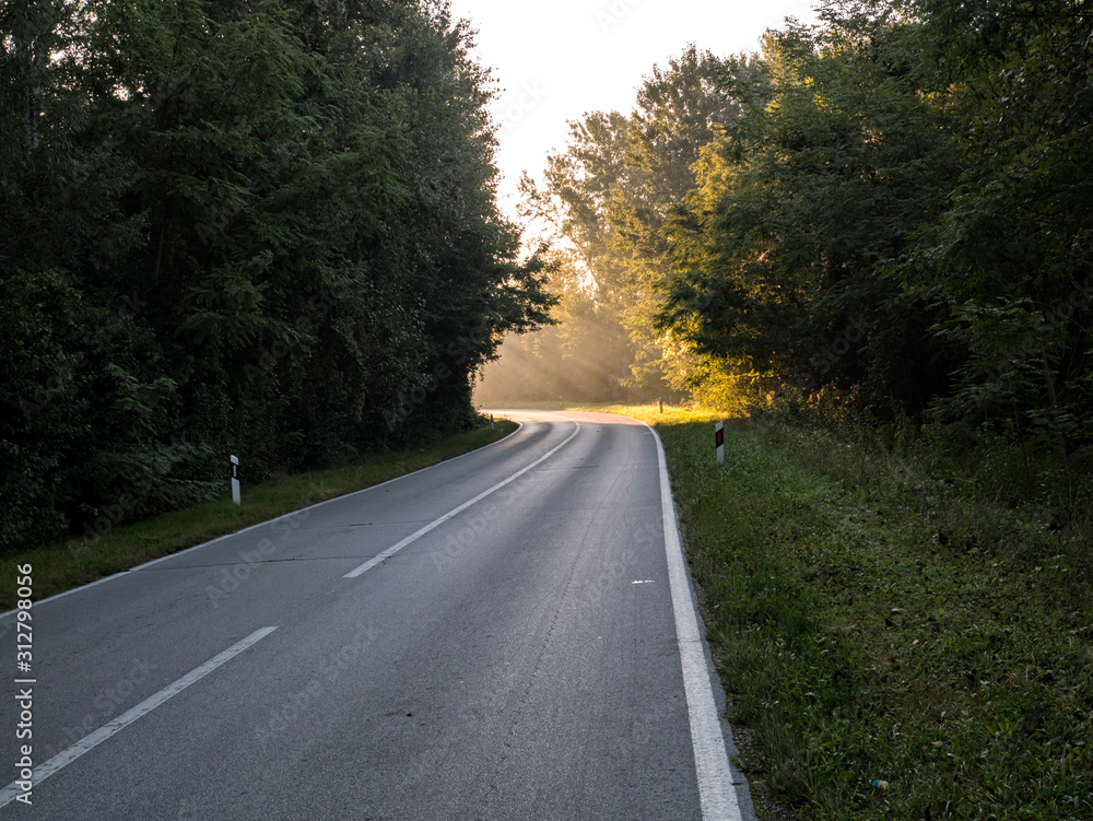 Fototapeta premium Light at the end of the road