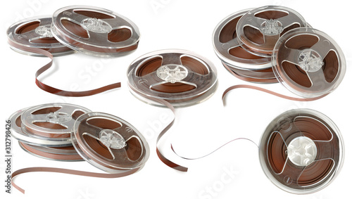 Canvas-taulu Isolated magnetic tapes