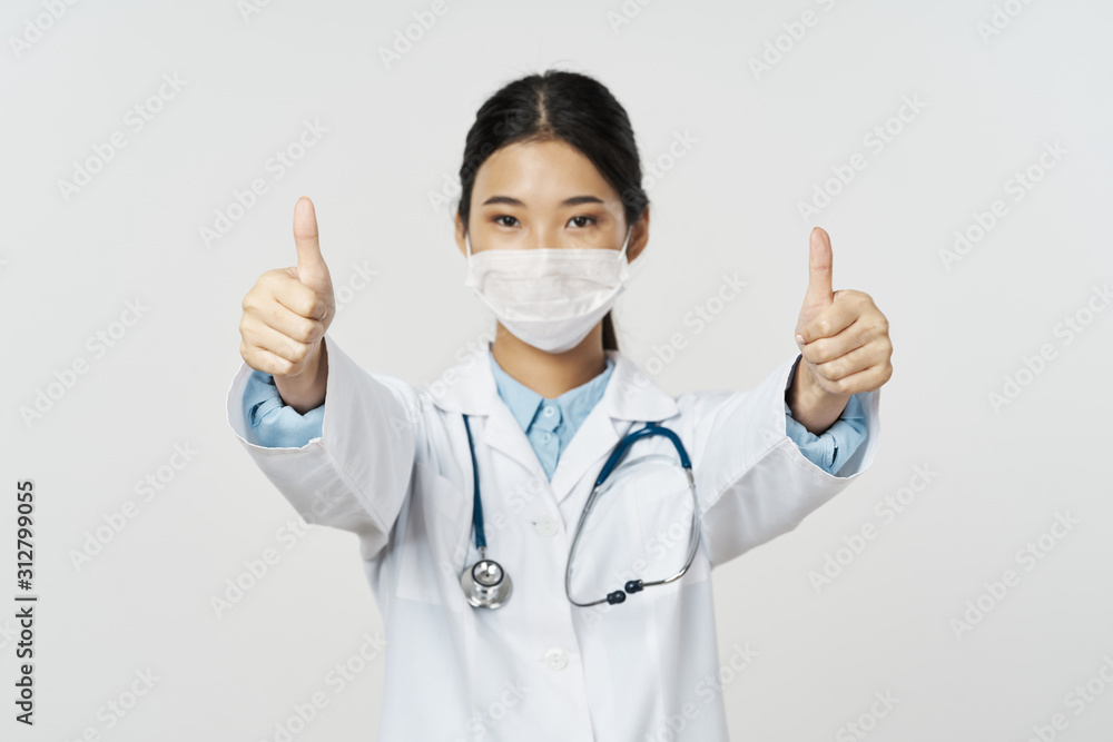 doctor with thumbs up doctor with thumbs up