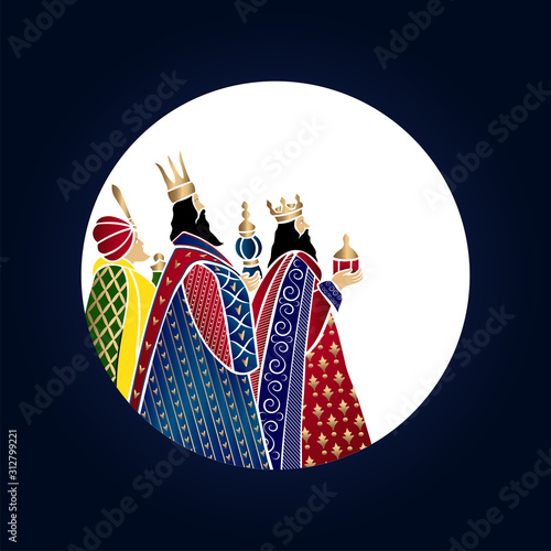 vector illustration Epiphany is a Christian festival. vector