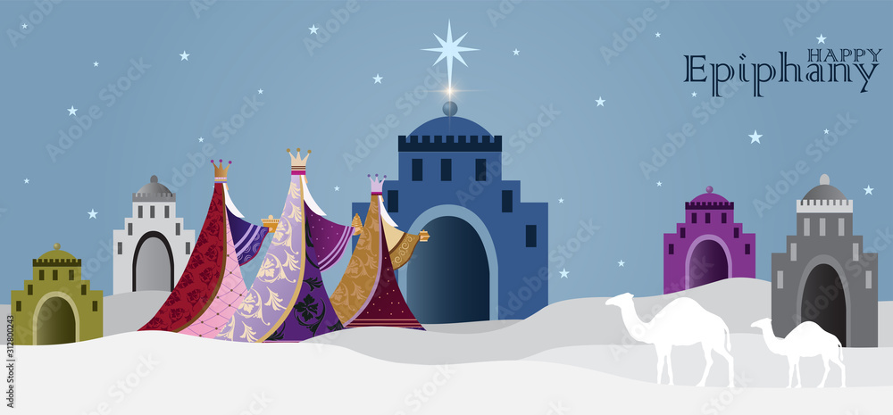 vector illustration Epiphany is a Christian festival. vector