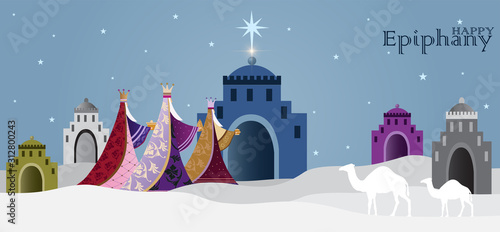 vector illustration Epiphany is a Christian festival. vector