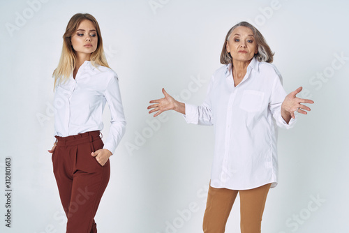 group of people with thumbs up isolated on white