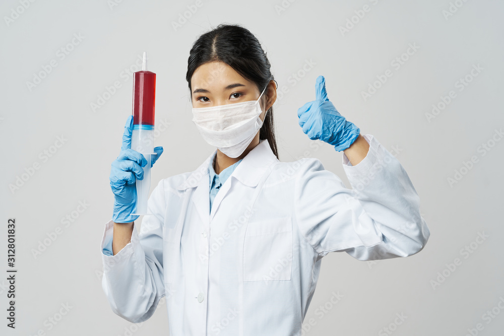 doctor with syringe doctor with syringe
