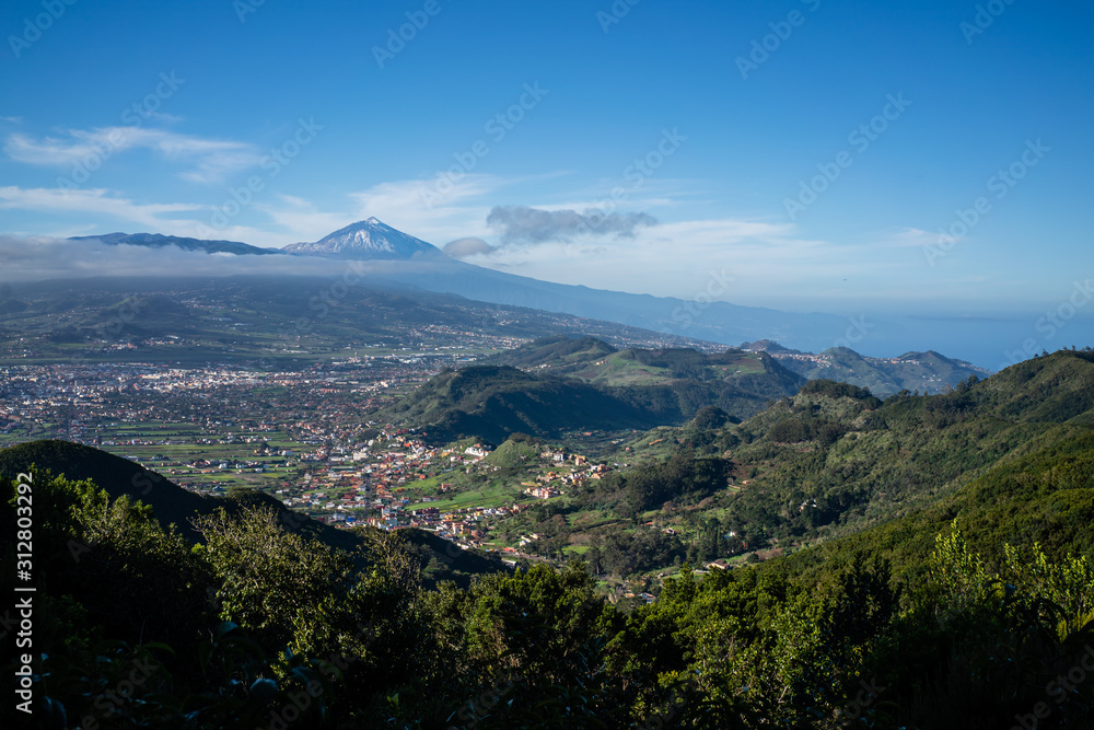 View of the Anaga Mountains over Tenerife